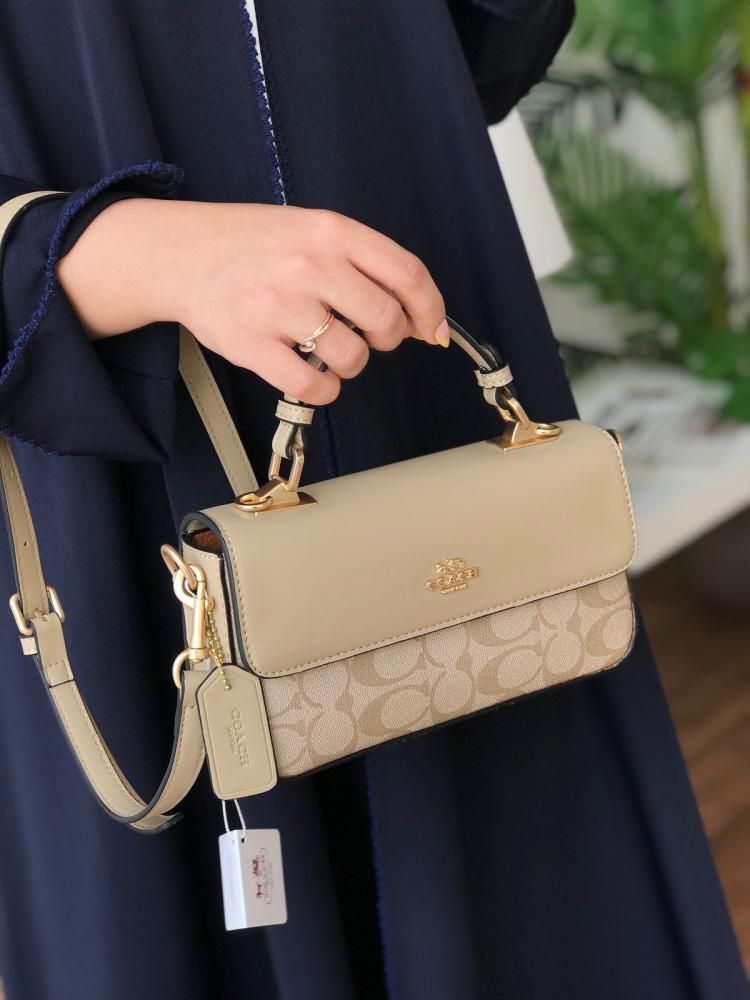 Coach Josie Top Handle Bag - Beige