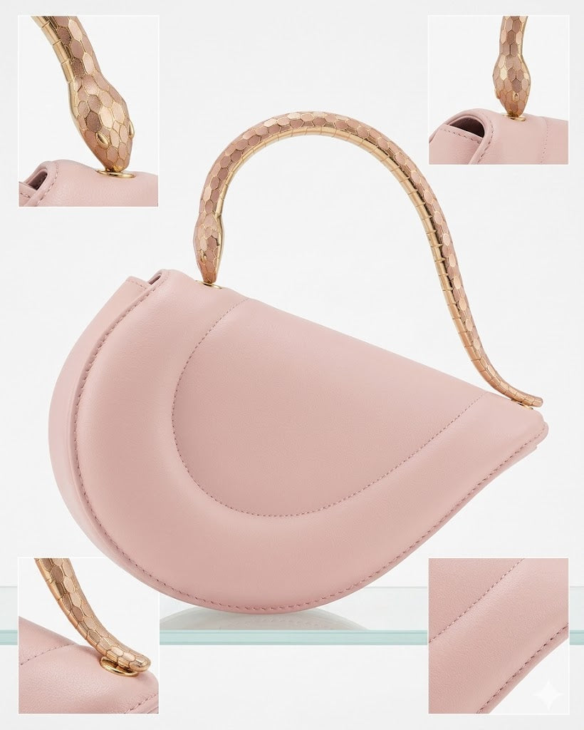 BVLGARI Serpenti Cuore 1968 Top Handle - Pink