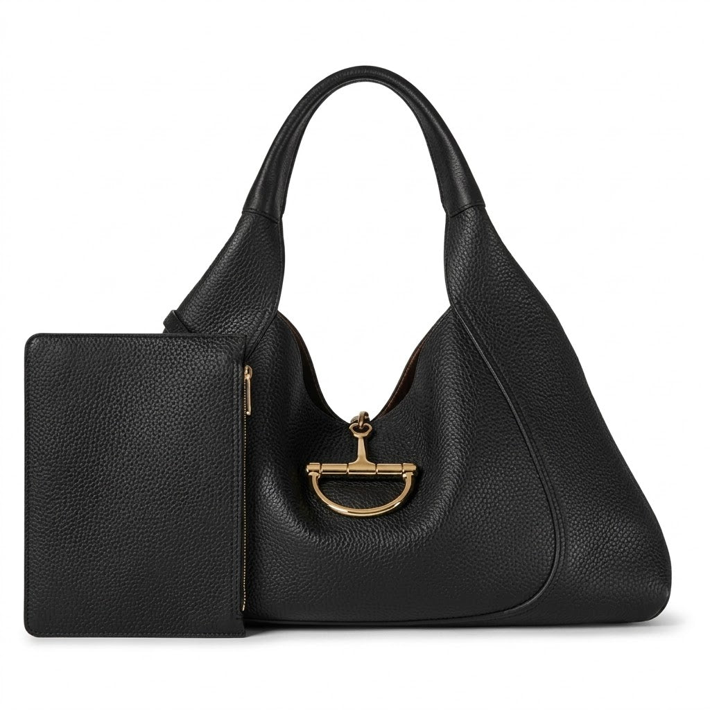 Gucci Softbit Maxi Shoulder Bag - Black