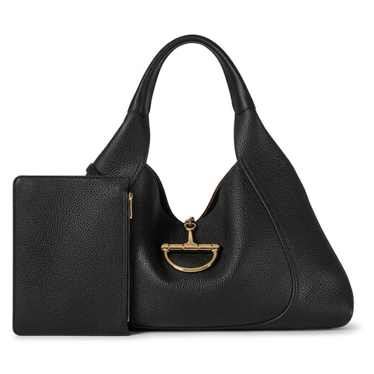 Gucci Softbit Maxi Shoulder Bag - Black