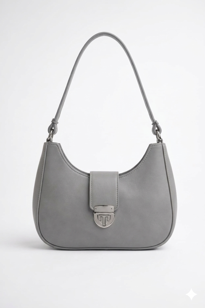 Half Moon Bag for Women - Gray
