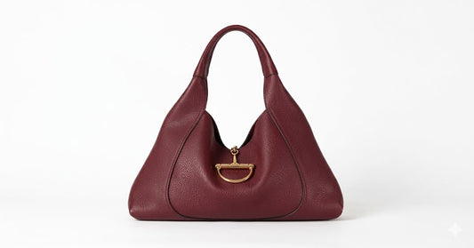 Gucci Softbit Maxi Shoulder Bag - Maroon