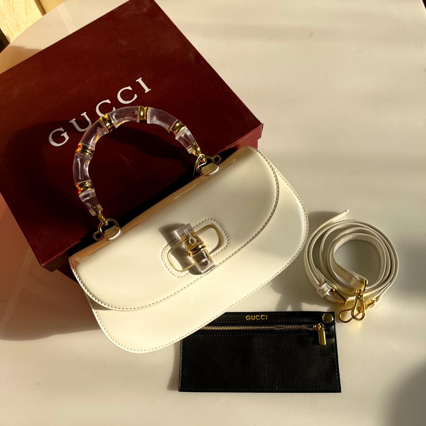 GUCCI Bamboo Diva 1947 - White