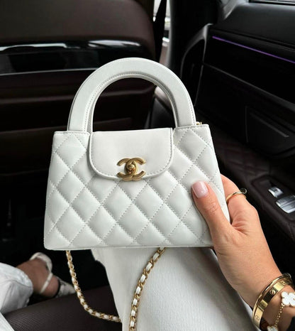 Chanel Kelly Crossbody Bag - White