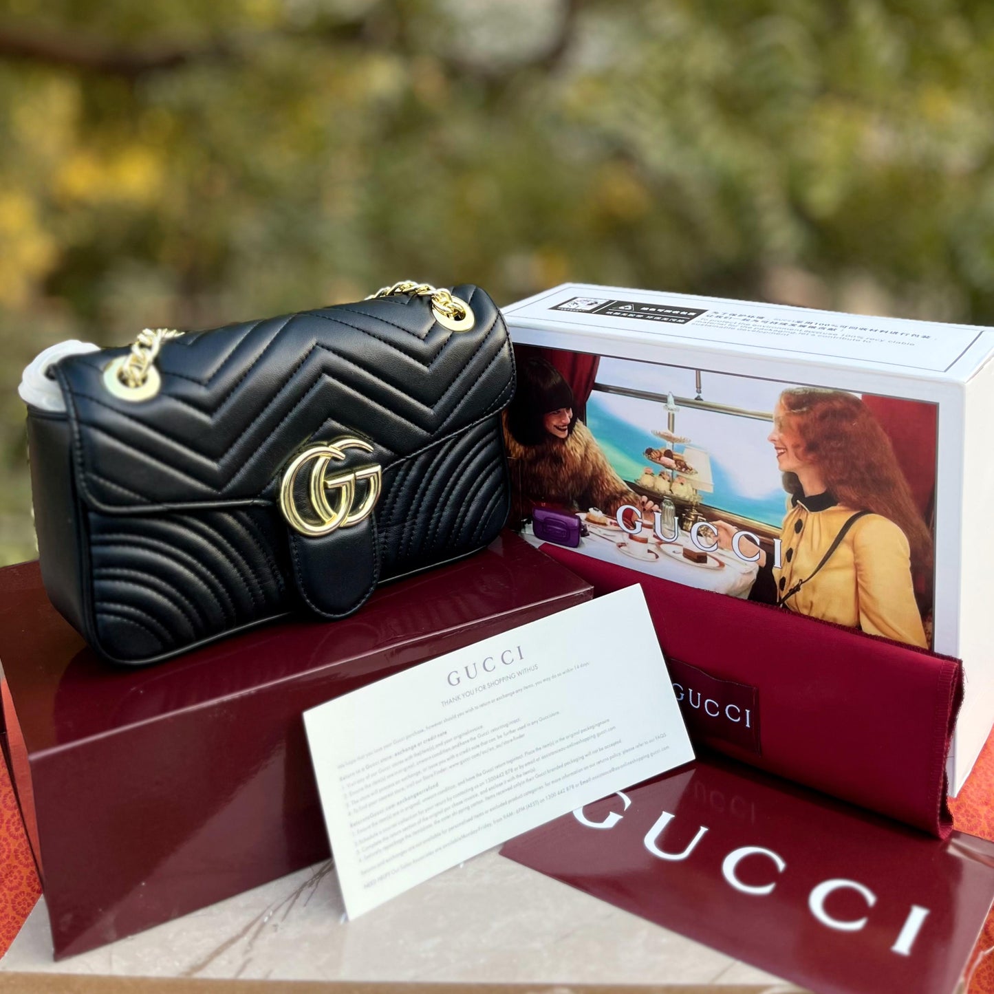 GUCCI Marmont Bag - Black