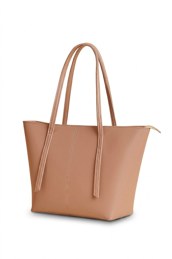 Luxe Tote Bag - Beige