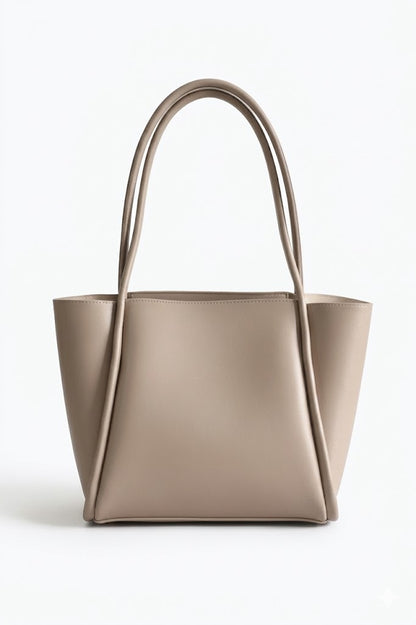 Pyramid Tote Bag - Beige