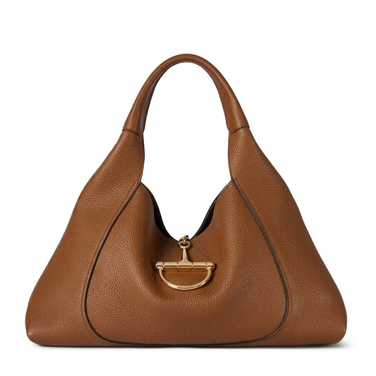 Gucci Softbit Maxi Shoulder Bag - Brown