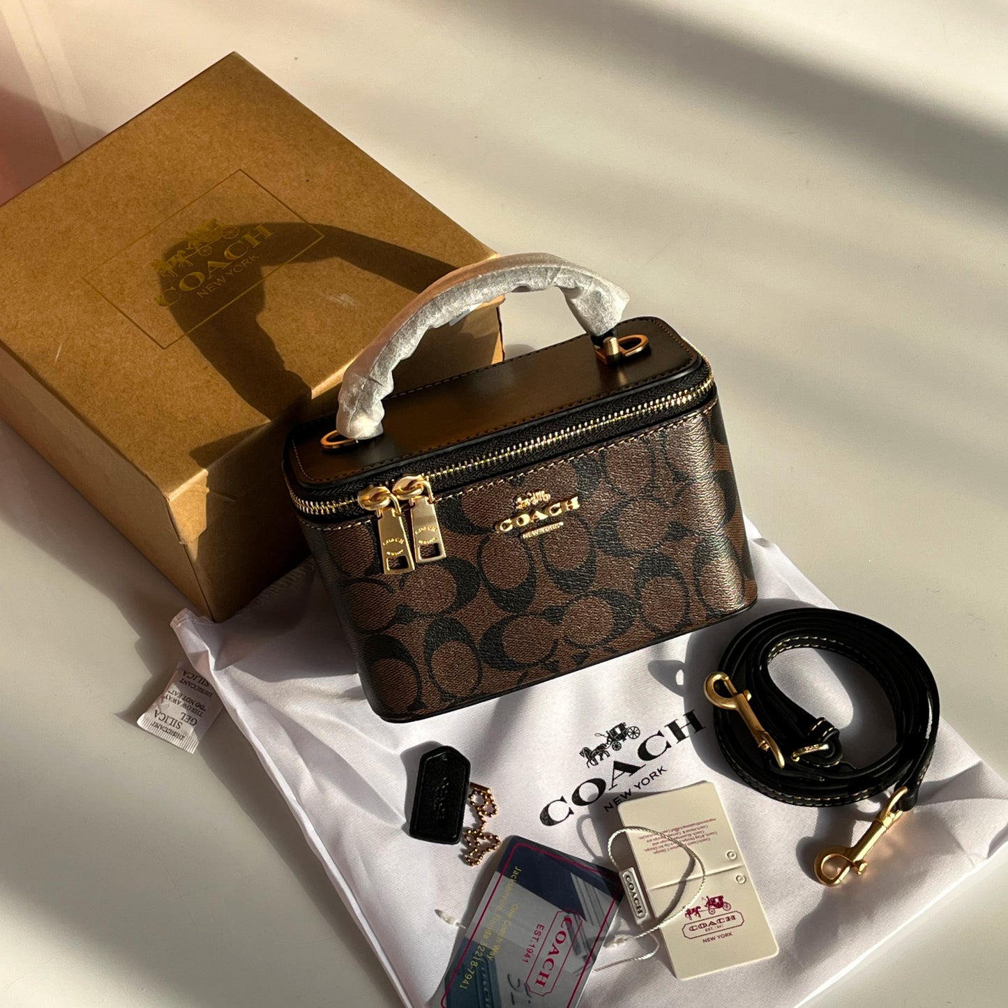 COACH Cosmetic Case - Brown