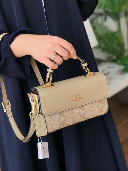 Coach Josie Top Handle Bag - Beige