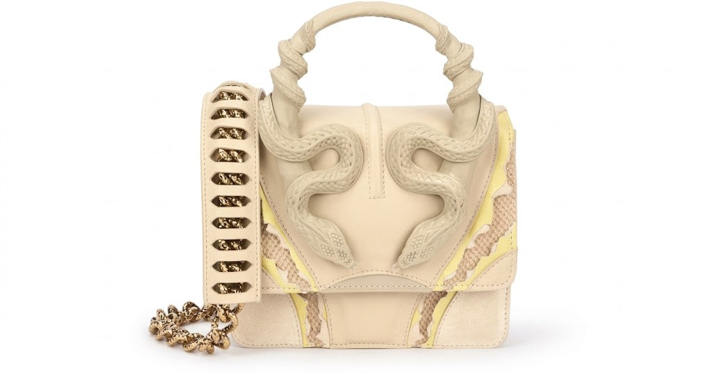 Roberto Cavalli Snake Handle Bag -