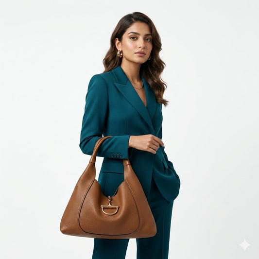 Gucci Softbit Maxi Shoulder Bag - Brown
