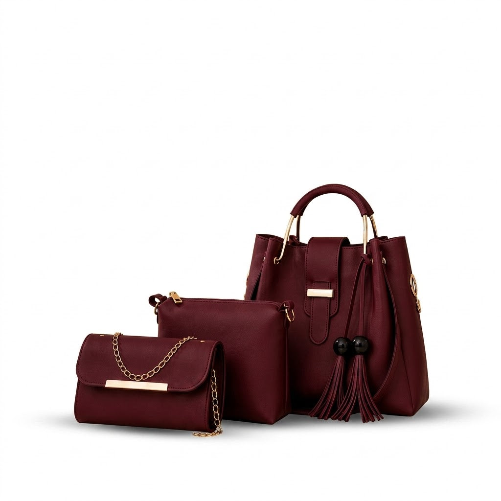 Bellezza 3-Piece Handbag Set -