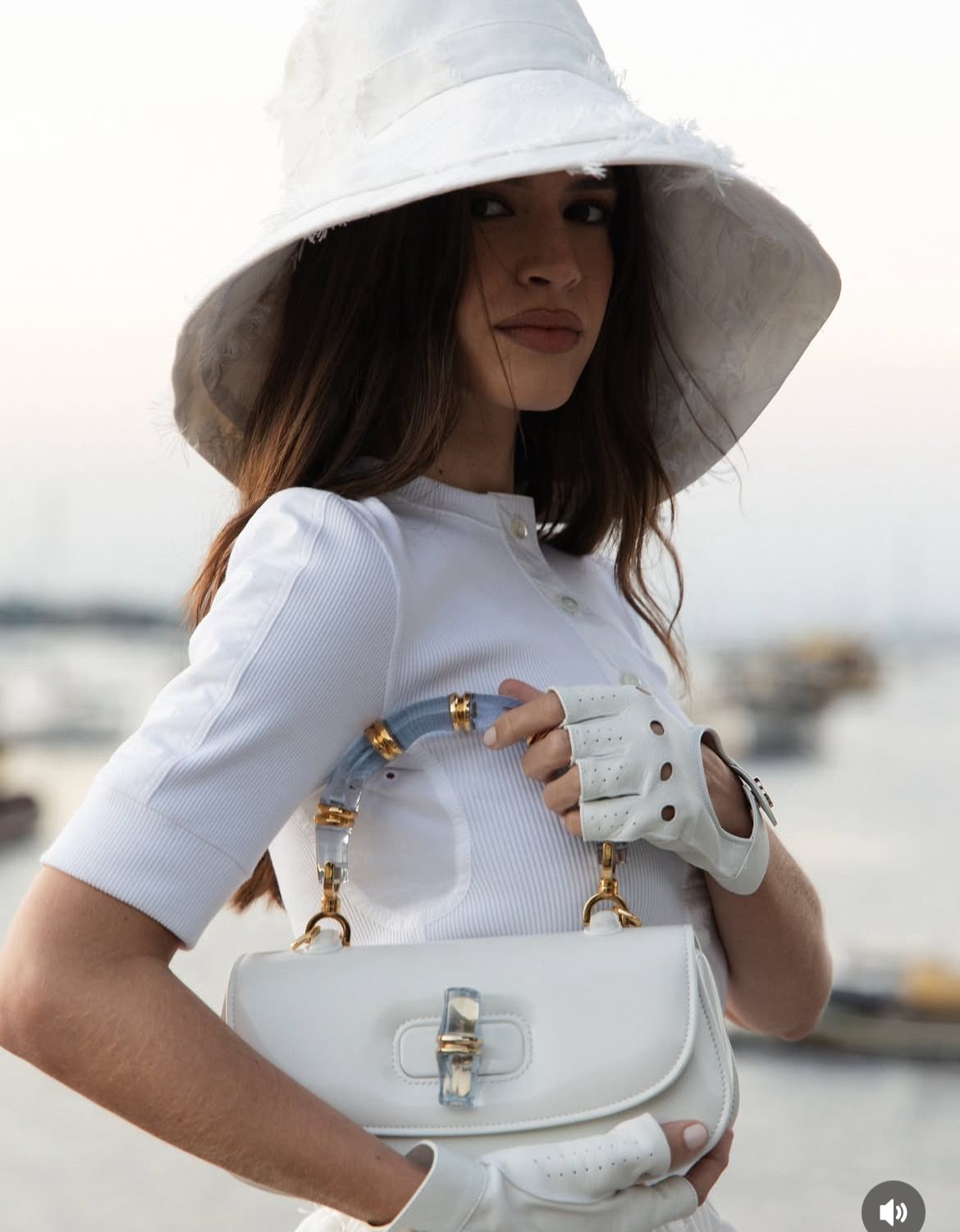GUCCI Bamboo Diva 1947 - White