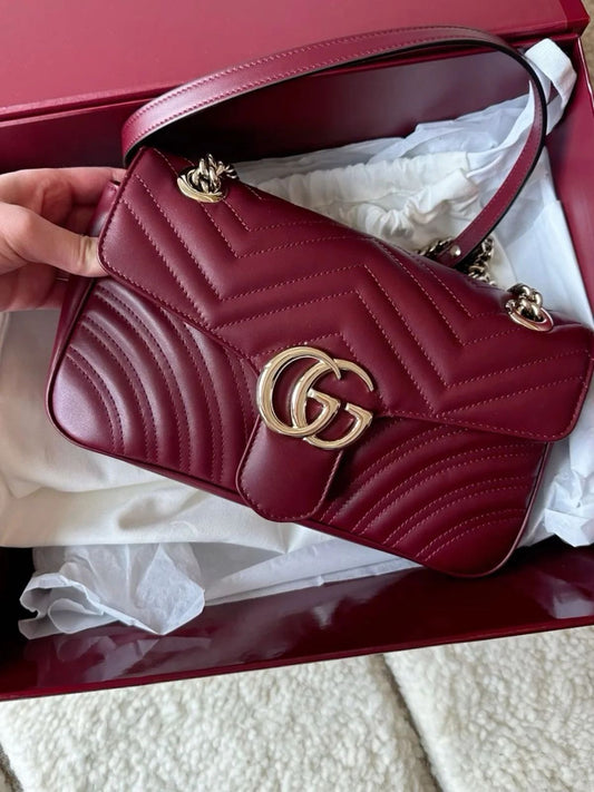 GUCCI Marmont Bag - Maroon