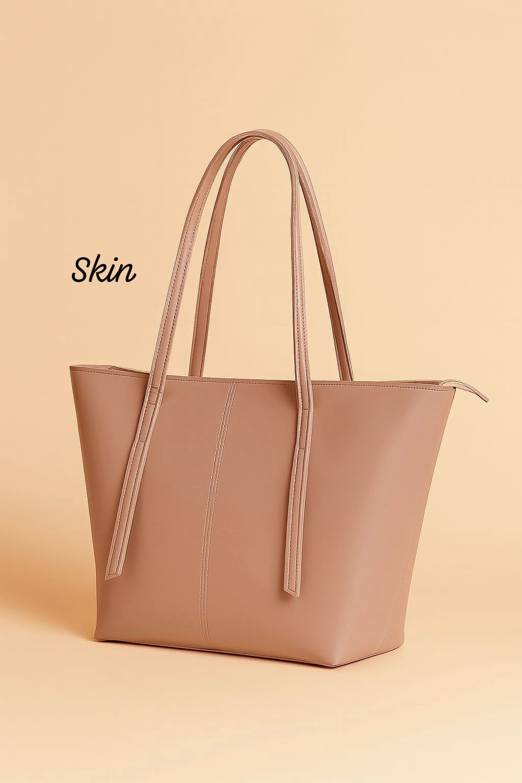 Big Size Tote Bag - Beige