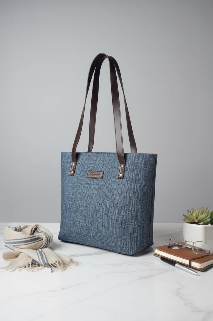 Aylin Tote Bag - Midnight Blue