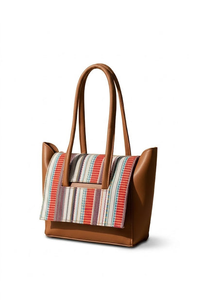 Reversible Tote Bag - Brown