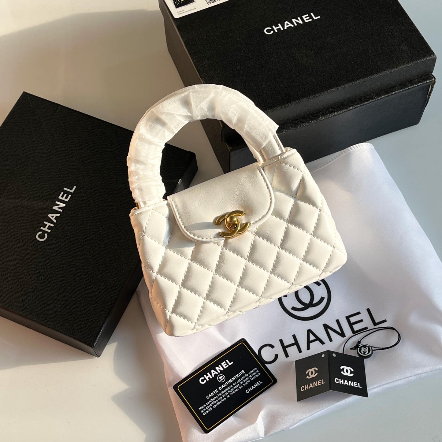 Chanel Kelly Crossbody Bag - White