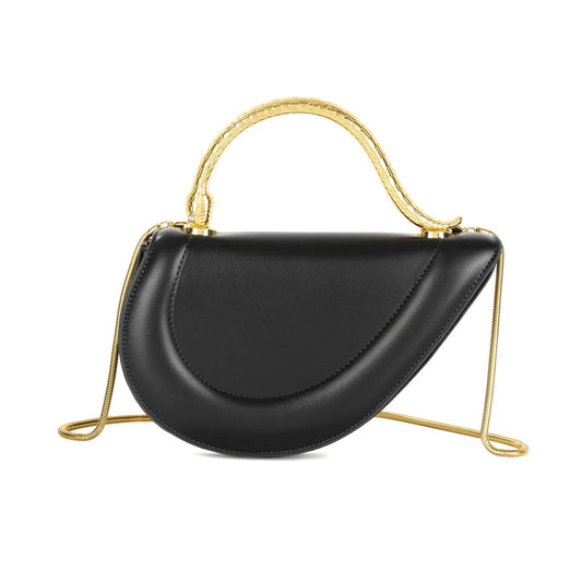 BVLGARI Serpenti Cuore 1968 Top Handle - Black