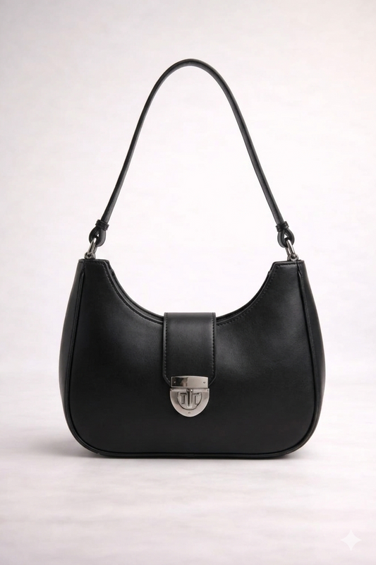 Half Moon Bag for Women - Black