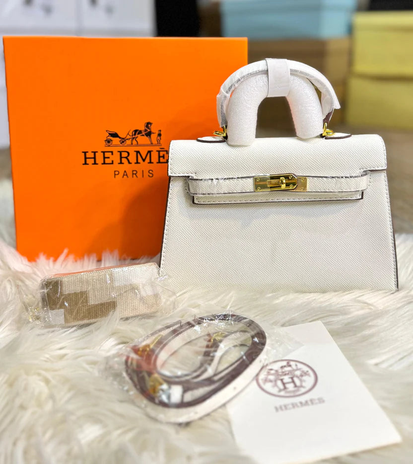 Hermès Kelly Sellier 20 - White