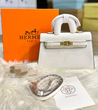 Hermès Kelly Sellier 20 - White