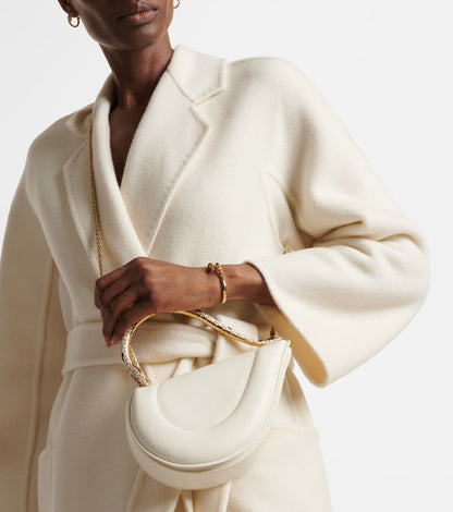 BVLGARI Serpenti Cuore 1968 Top Handle - White