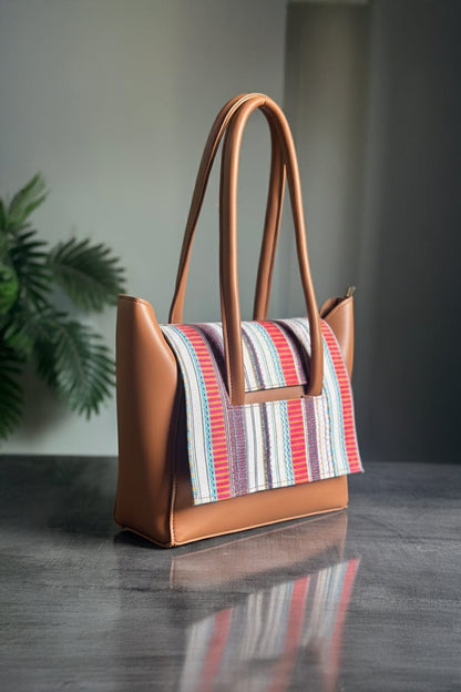 Reversible Tote Bag - Brown
