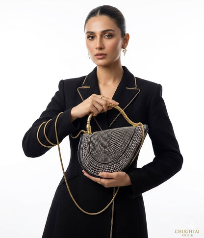 BVLGARI Serpenti Cuore 1968 Top Handle - Black