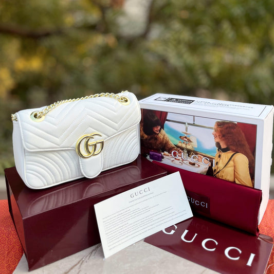 GUCCI Marmont Bag - White