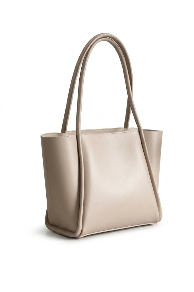 Pyramid Tote Bag - Beige