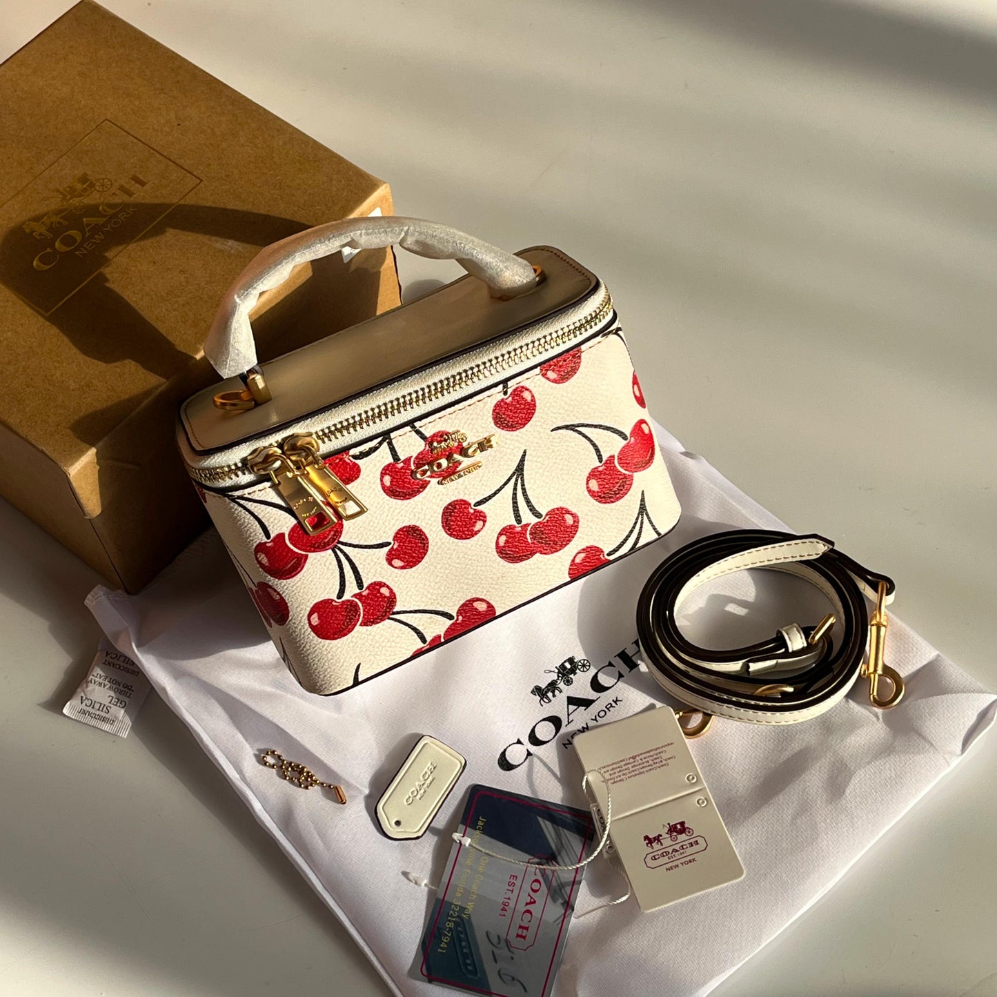 COACH Cosmetic Case - White