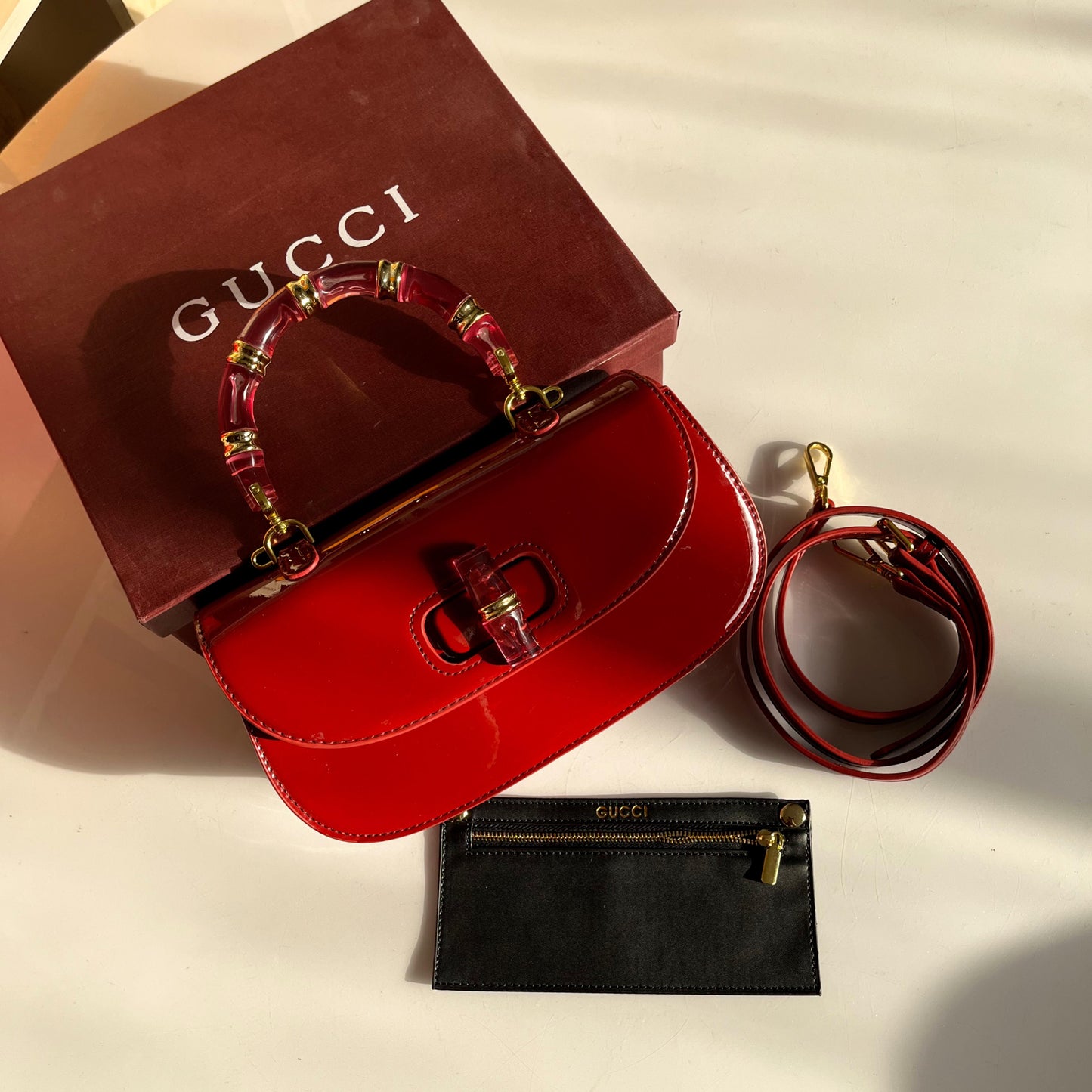 GUCCI Bamboo Diva 1947 - Red