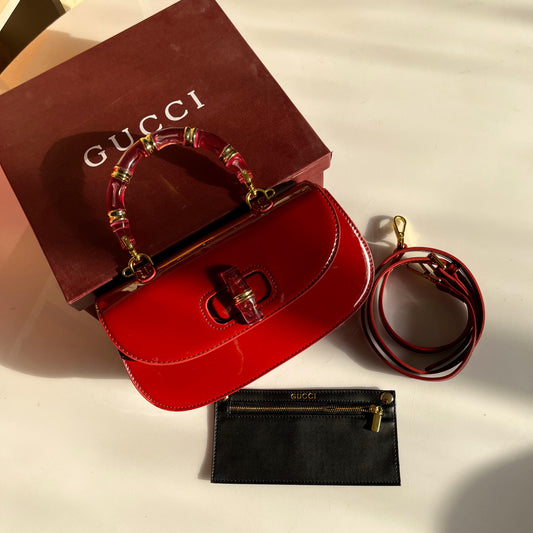 GUCCI Bamboo Diva 1947 - Red
