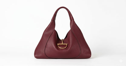 Gucci Softbit Maxi Shoulder Bag - Maroon